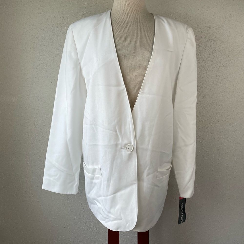 NWT Vintage Counterparts White Dress Jacket Size 10
